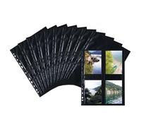 HERMA 7709 Fundas para fotos para carpetas, 250 unidades, 9 x 13 cm, 4 compartimentos divididos, se pueden equipar por ambos lados, fundas para fotos fotográficas, fundas para tarjetas postales,