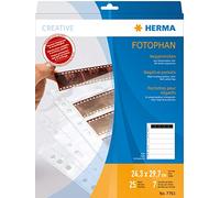 Herma 7761 - Paquete de 25 fundas para negativos de fotos (7 negativos por funda)