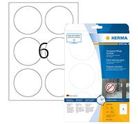 Herma 8336 - Pack de 150 Rótulos, diámetro 85 mm, color blanco