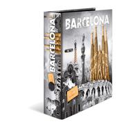 HERMA Archivador de anillas con palanca Ciudades de tendencia con motivo Barcelo