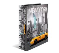 HERMA Archivador de anillas con palanca Ciudades de tendencia con motivo Nueva York, A4, 70 mm, con estampado interior, 1 carpeta con motivos