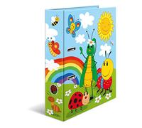 HERMA Archivador de anillas con palanca Jardín de infancia con motivo Frieda y amigas, A4, 70 mm, con estampado interior, 1 carpeta con motivos