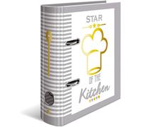 HERMA Archivo de receta con motivo Star of the Kitchen, A5, 70 mm, con adornos d