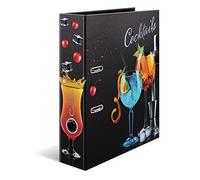HERMA Carpeta A4 de cócteles, 7 cm de ancho, carpeta de recetas para escribir y archivar, diseño de cocina, libro de recetas con acabado brillante e impresión interior para recetas de cocina