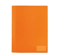 HERMA Carpetas translúcido DIN A4 de plástico resistente y fácil de limpiar con etiqueta, 1 carpeta de película de PP, Naranja