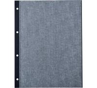 HERMA 7577 - Cartulinas para fotos (232 x 297 mm, 230 g/m², 20 hojas con papel de pergamino estructurado, se pueden configurar por ambos lados), color negro