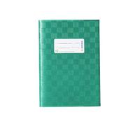 HERMA Cubierta de rafia verde A5, con etiqueta y estructura de rafia, fabricada con polipropileno resistente y lavable, ideal para cuadernos.