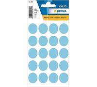 Herma Etiquetas circulares multiusos de 8 mm de diámetro (paquete de 540) de papel de 19 mm, 100 unidades, color azul y mate