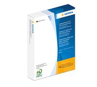 Herma Etiquetas redondas de papel mate DP1 de 19 mm, color azul (paquete de 10000)