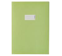 HERMA Funda de papel para cuaderno de ejercicios, tamaño A4, con campo de inscripción, hecha de papel 100% reciclado, chaquetas para la escuela, color verde claro