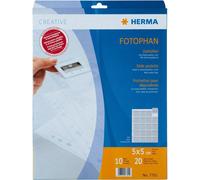 Herma Fundas Archivadoras Transparentes/Mate 5x5 10 unidades.