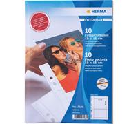 Herma Hoja para Archivar 10x15 cm Blanco, Apaisado 10 hojas