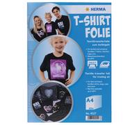 HERMA Inkjet Iron On T Shirt Transfer Paper for Black and Dark Fabrics, 10 Sheet