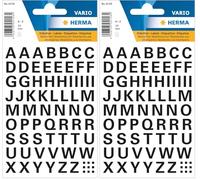 Herma Letras de 10 mm, color negro (Paquete de 2)