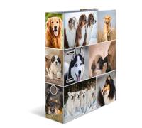 HERMA Lever Arch File Animals with Dogs Motif, A4, 70 mm Spine, with Inner Print