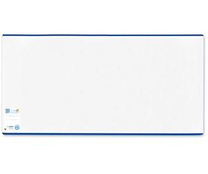 HERMA libro sobre/ - Fundas para libros Classic, plástico transparente, borde azul, 1 pieza 245 x 440 mm