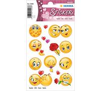 Herma Love - Pegatinas autoadhesivas con motivos de amor para el día de San Valentín, bodas, manualidades, scrapbooking o como regalo, 36 pegatinas decorativas, color Love Faces.