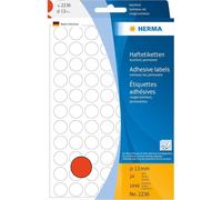 Herma Luminous Coloured Dot Labels (Red)