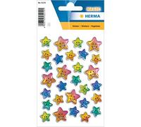 HERMA MAGIC - Stickers estrellas de colores stone, diseño divertido, 1 hoja con 29 pegatinas
