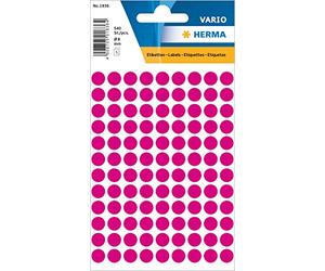 HERMA Multi-purpose labels ø 8mm pink 540 pcs. - Etiqueta autoadhesiva
