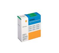 HERMA Number Labels 0-999, Triple, 3000 Pieces, 22 x 10 mm, Self-Adhesive, Matte
