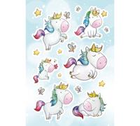 Herma: Paquete de pegatinas de unicornio alegre