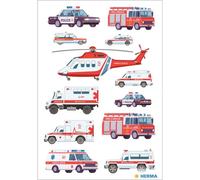 Herma: Paquete de pegatinas de vehículos de emergencia
