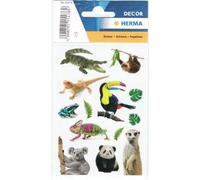 Herma: Pegatina con estampado de animales exóticos