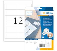 HERMA Pegatinas de dirección para impresoras de inyección de tinta, DIN A4, juego de 32 (97 x 42,3 mm, 800 hojas, papel mate), autoadhesivas, imprimibles, etiquetas de dirección permanentes, 9600