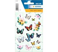 Herma Pegatinas de mariposas, calcomanías de flores para niños y niños, calcomanías infantiles con diseño de mariposa para álbum de calcomanías, álbum de recortes, álbum de fotos, regalo, decoración