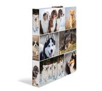 HERMA 19358 Carpeta de anillas Animales con motivo de Canino, A4, lomo de 35 mm, Carpeta delgado de 4 anillas de cartón