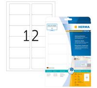 HERMA Self Adhesive Address Mailing Labels, 12 Labels Per A4 Sheet, 300 Labels F