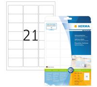 HERMA Self Adhesive Address Mailing Labels, 21 Labels Per A4 Sheet, 210 Labels F