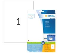 HERMA Self Adhesive Multi-Purpose Labels, 1 Label Per A4 Sheet, 25 Labels For La