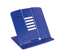 HERMA Soporte de libros Azul (19.8 x 22.2 x 3.3 cm Folded), Soporte de libros ajustable y antideslizante para la cocina, la escuela y la oficina, tabletas