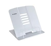 HERMA Soporte de libros Blanco (19.8 x 22.2 x 3.3 cm Folded), Soporte de libros ajustable y antideslizante para la cocina, la escuela y la oficina, tabletas