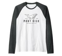 Herman Melville Cute Whale | Boat Tour | Moby Dick Camiseta Manga Raglan