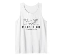 Herman Melville Cute Whale | Boat Tour | Moby Dick Camiseta sin Mangas