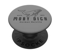Herman Melville Cute Whale | Boat Tour | Moby Dick PopSockets PopGrip Adhesivo