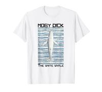 Herman Melville ilustración de Moby Dick La Ballena Blanca Camiseta