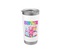 Hermana De Cumpleaños Niña Kawaii Dumpling Candy Cumpleaños Vaso térmico de acero inoxidable de doble pared