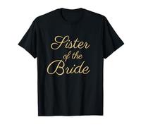 Hermana de la Novia, Boda & Novia, Fuente Tan Script Camiseta
