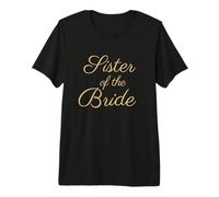 Hermana de la Novia, Boda & Novia, Fuente Tan Script Camiseta Premium