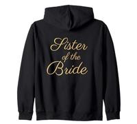 Hermana de la Novia, Boda & Novia, Fuente Tan Script Sudadera con Capucha