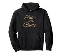 Hermana de la Novia, Boda & Novia, Fuente Tan Script Sudadera con Capucha