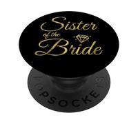 Hermana De La Novia Romántico Amarillo Oscuro PopSockets PopGrip Adhesivo