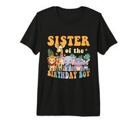 Hermana del Cumpleaños Niño Safari Jungla Animal Pareja Camiseta Premium