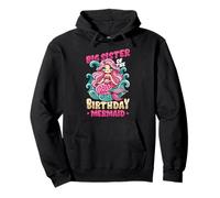 Hermana Mayor Del Cumpleaños Sirena Fiesta Hermanas Cumpleaños Sudadera con Capucha