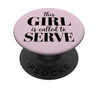 Hermana Misionera LDS This Girl Is Called To Serve PopSockets PopGrip Adhesivo