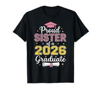 Hermana Orgullosa de una Clase de posgrado 2026 de Leopardo Senior 2026 Camiseta